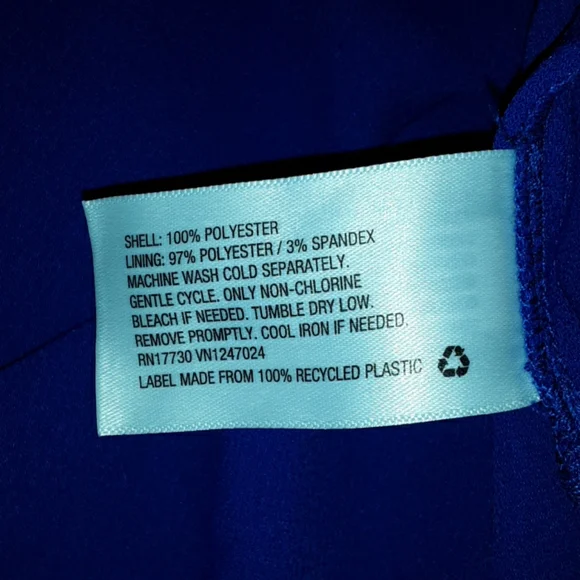 CUSHNIE ROYAL BLUE WRAP MIDI SHIRT DRESS - Picture 7 of 7